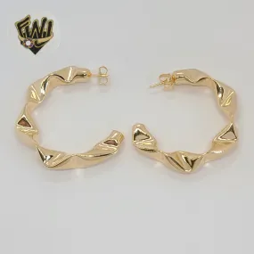 (1-2926-2) Gold Laminate - Twisted Hoops - BGF