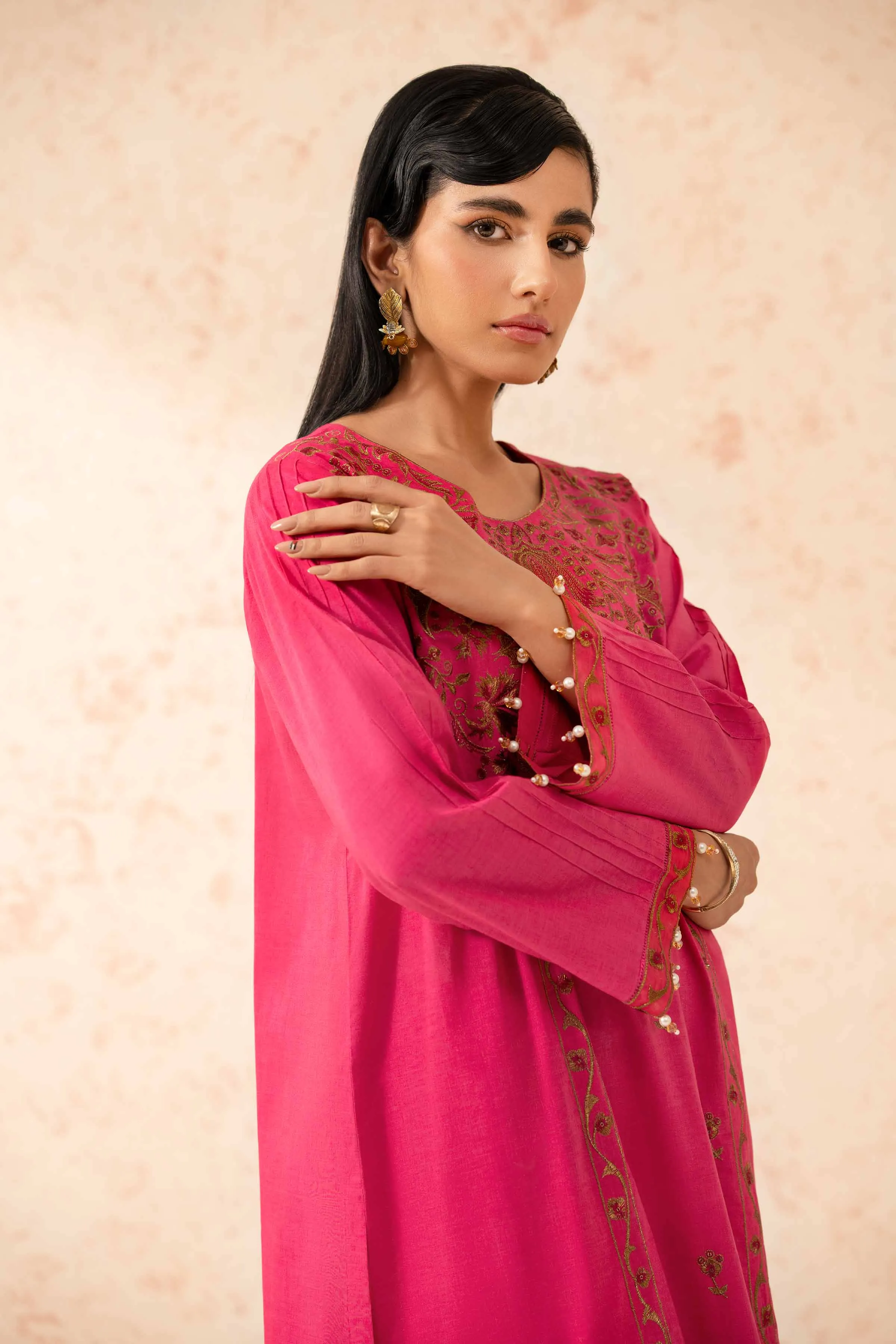 2 Piece - Dyed Embroidered Suit - 42401261