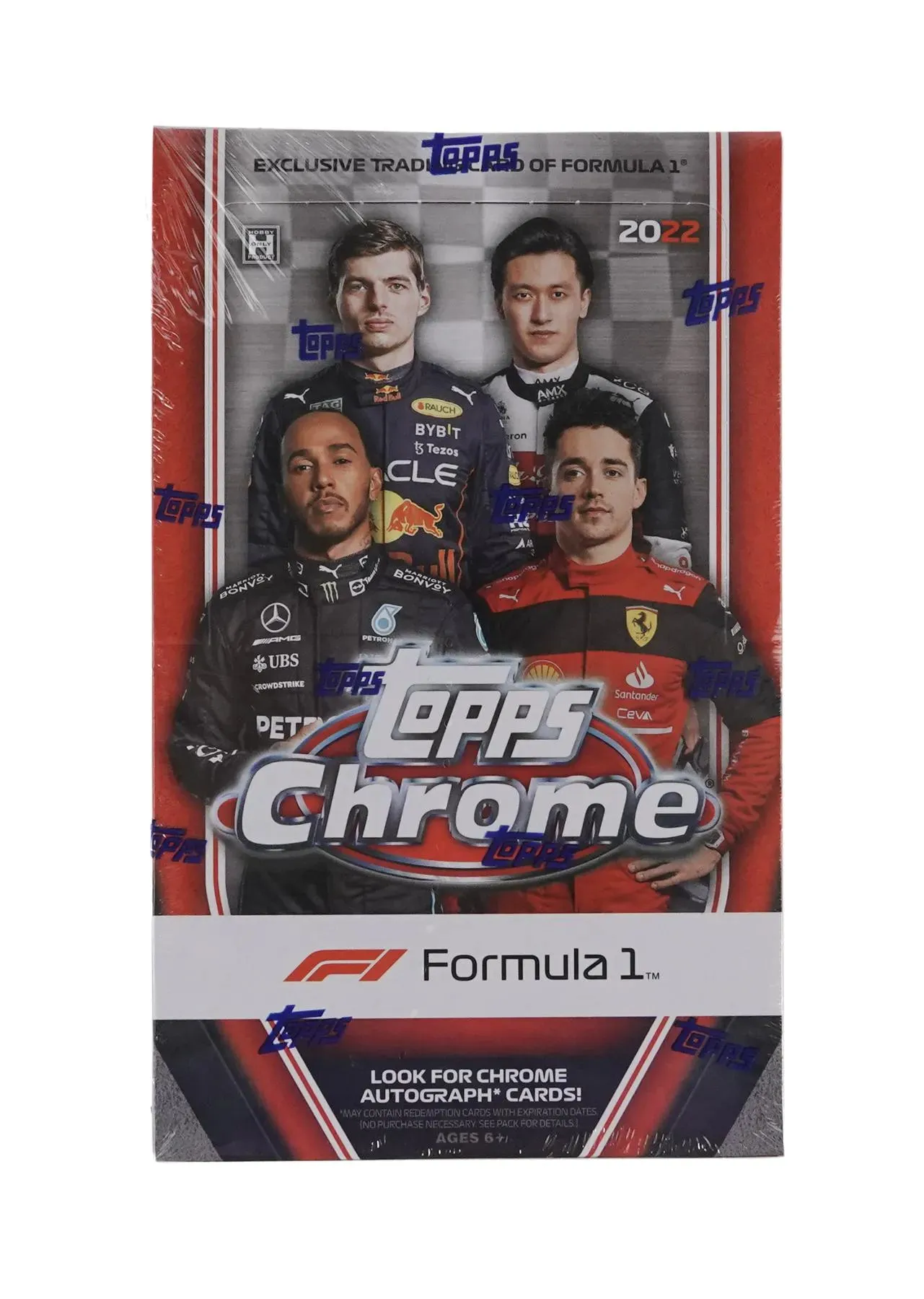 2022 Topps Chrome F1 Formula 1 Hobby Box 18 Packs per Box, 4 Cards per Pack