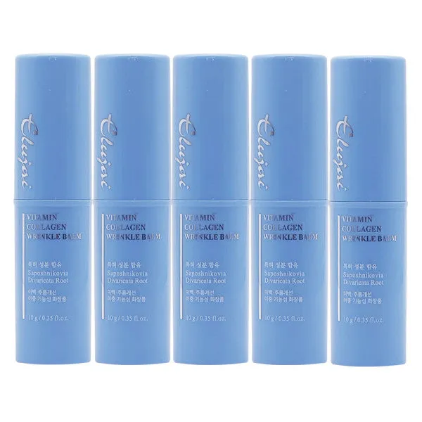 3 SETs ELUJAI Collagen Vitamin Wrinkles Balms 10g 10g Dry Skincare Moisture Anti Ageing Finelines Hyaluronic Acid Elasticity Whitening Soothing Ice Cooling Effects