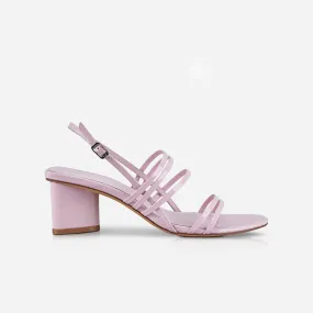 Adele Mid Heel Patent Pink