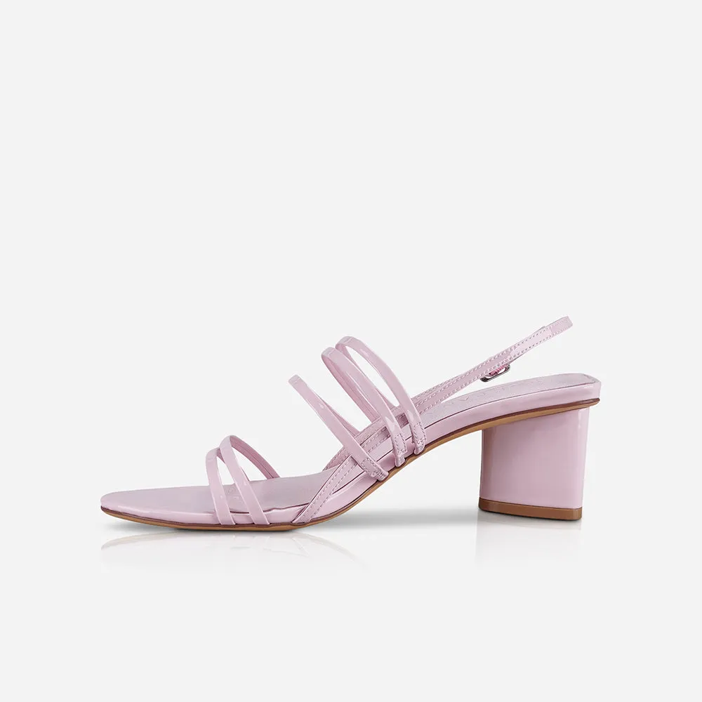 Adele Mid Heel Patent Pink