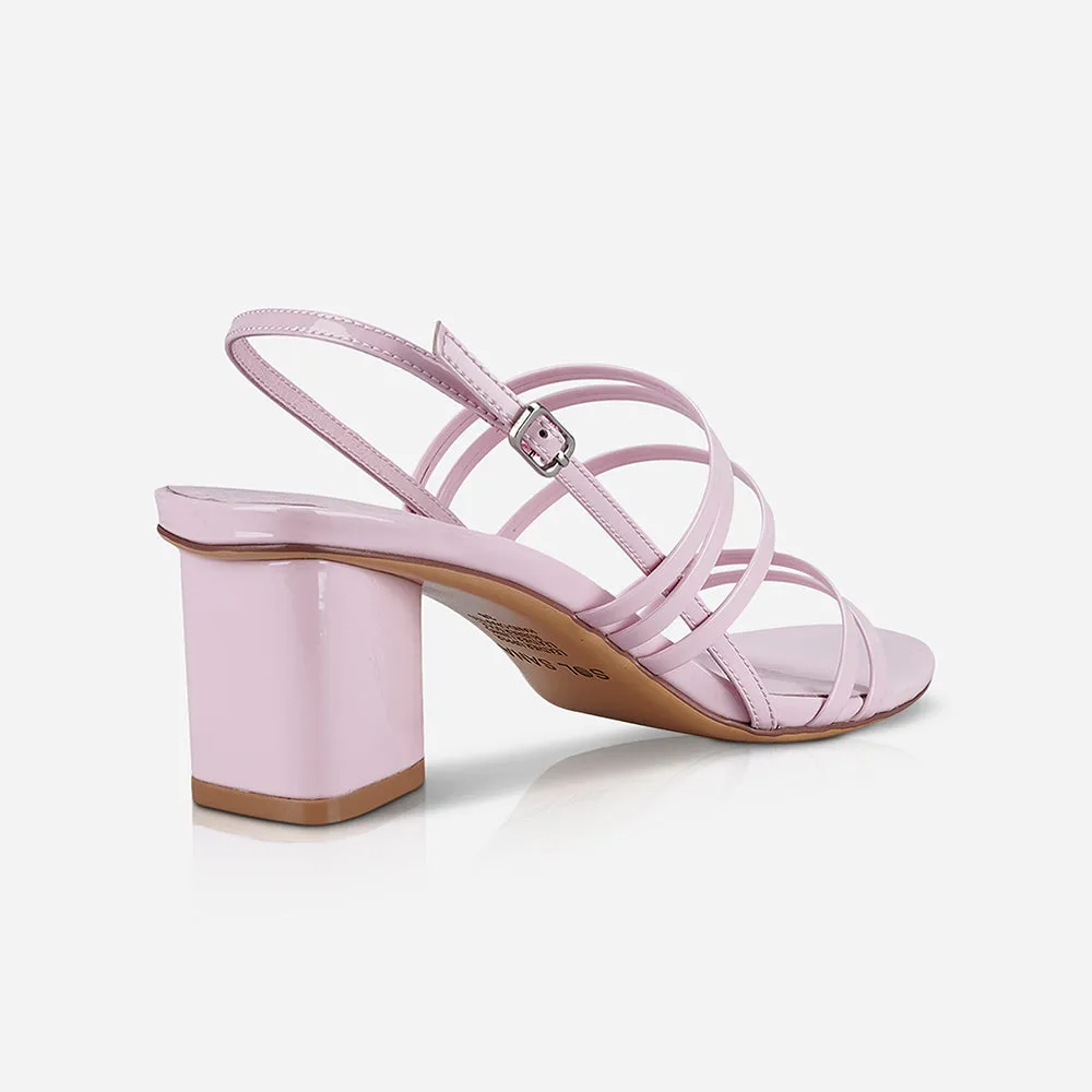 Adele Mid Heel Patent Pink