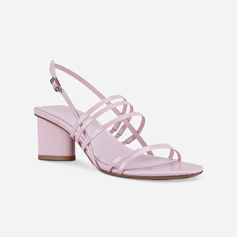 Adele Mid Heel Patent Pink