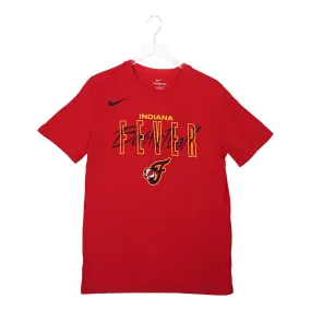 Adult Indiana Fever Logo Inside Basketball Core Cotton T-shirt in Red by Nike