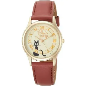 ALBA GHIBLI COLLABORATION KIKI'S DELIVERY SERVICE JIJI DESIGN BROWN LADIES WATCH ACCK411