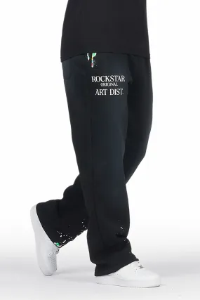 Alix Black Baggy Fit Sweatpants