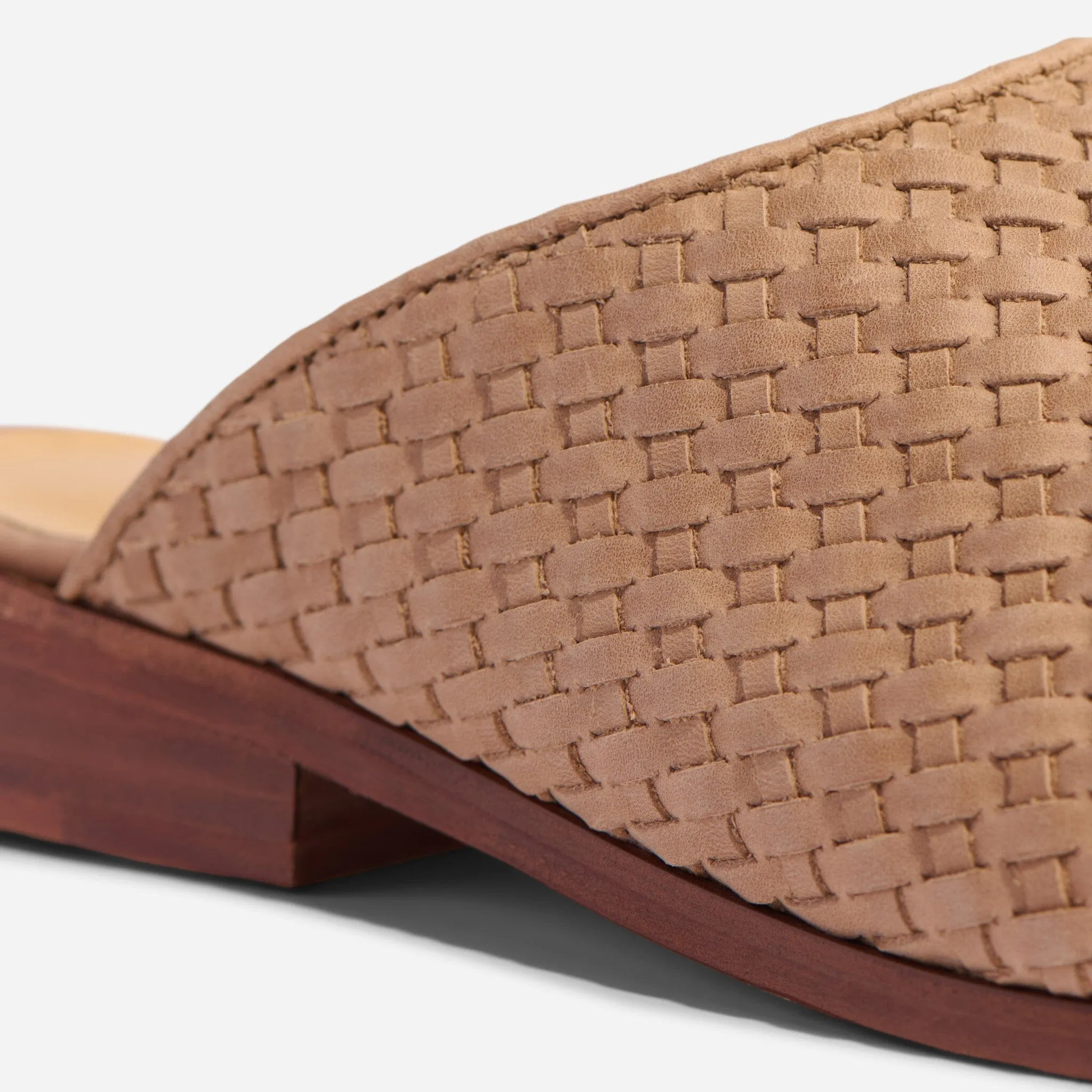 Ama Woven Mule Woven Almond