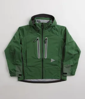 and wander Pertex Shield Rain Jacket - Green