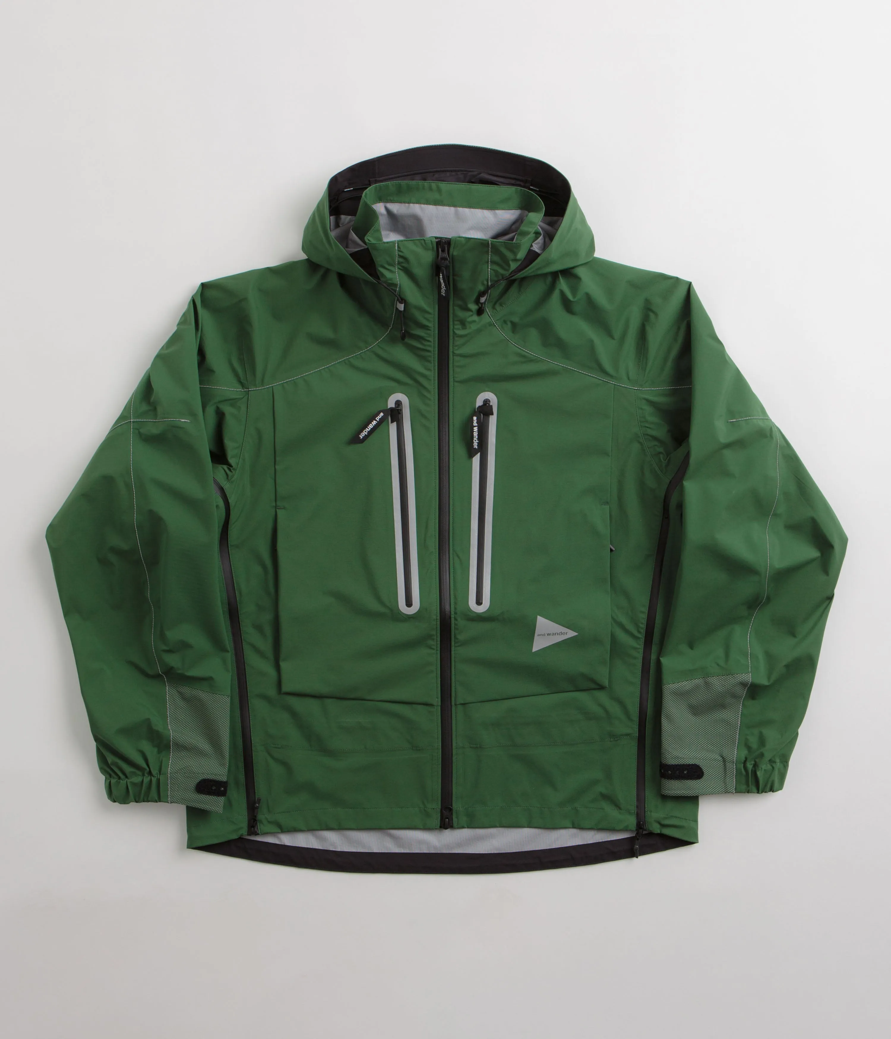 and wander Pertex Shield Rain Jacket - Green