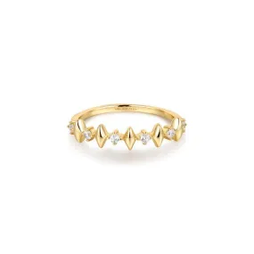 Ania Haie Gold Multi Sparkle Ring