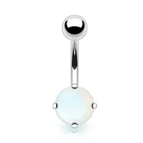 Argenon Flourite Stone Belly Ring