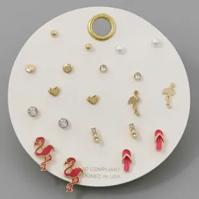 Assorted Stud Earring Set