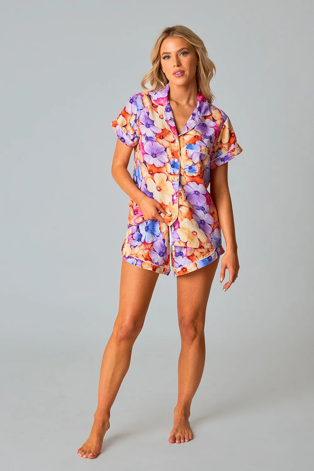 Aurora Pajama Set - Pansy