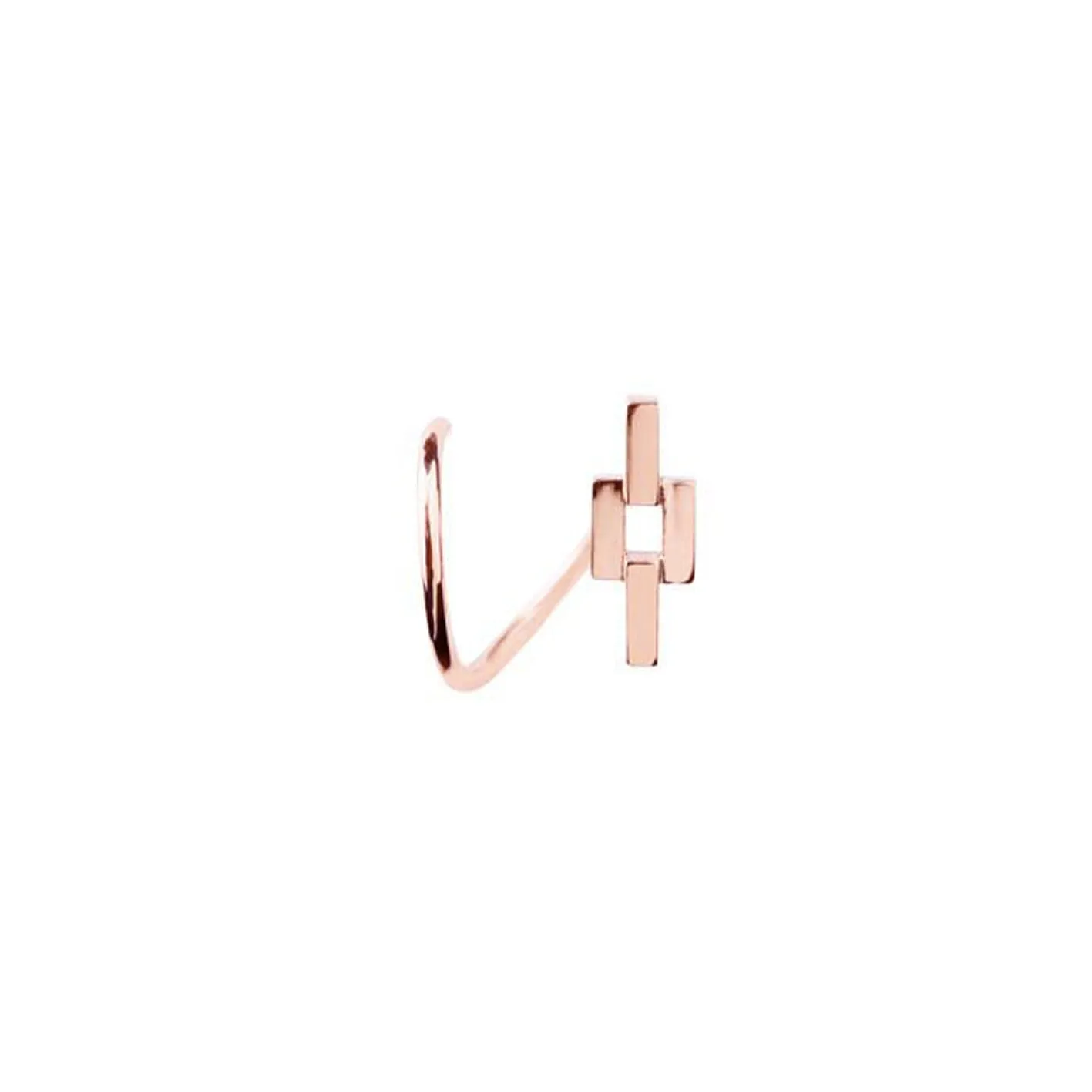 Aurore Twirl Earring, Rose Gold