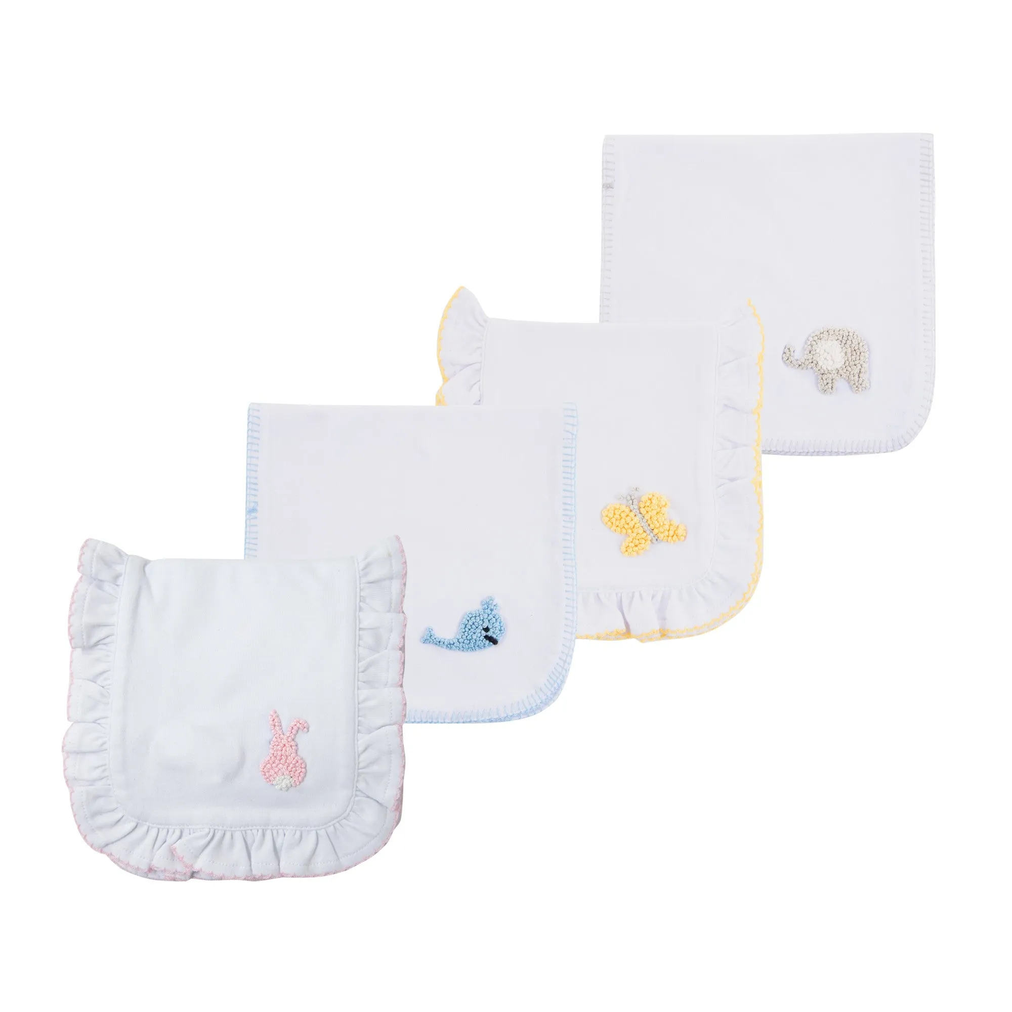 Baby Burp Cloths French Knot