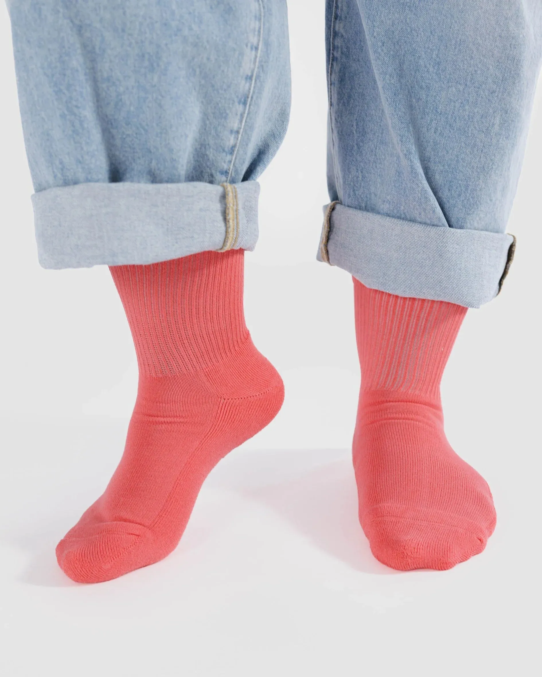 Baggu - Ribbed Sock | Watermelon Pink