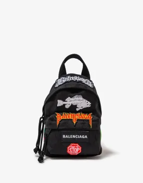 Balenciaga Black Explorer Mini Backpack