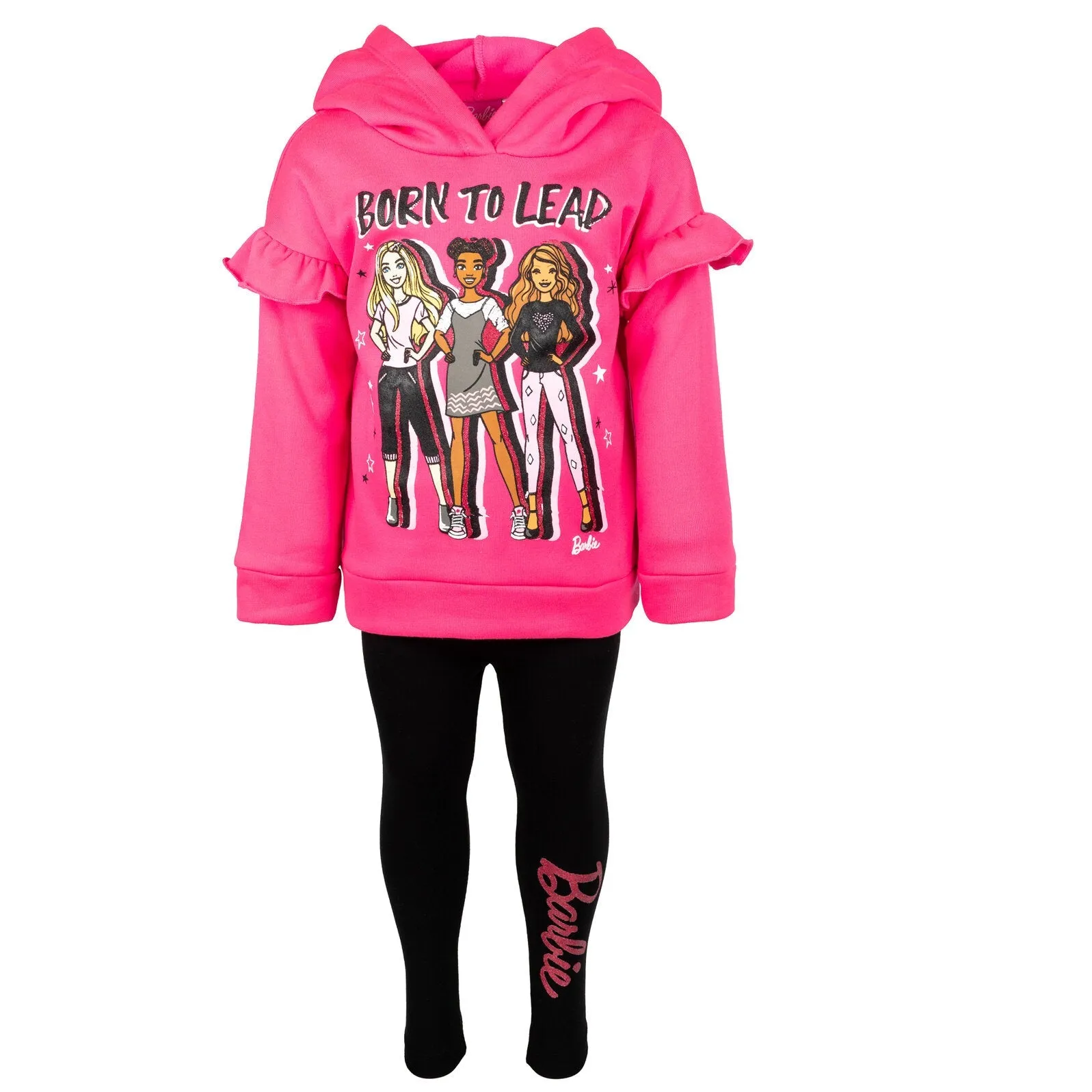 Barbie Fleece Hoodie and Leggings Outfit Set