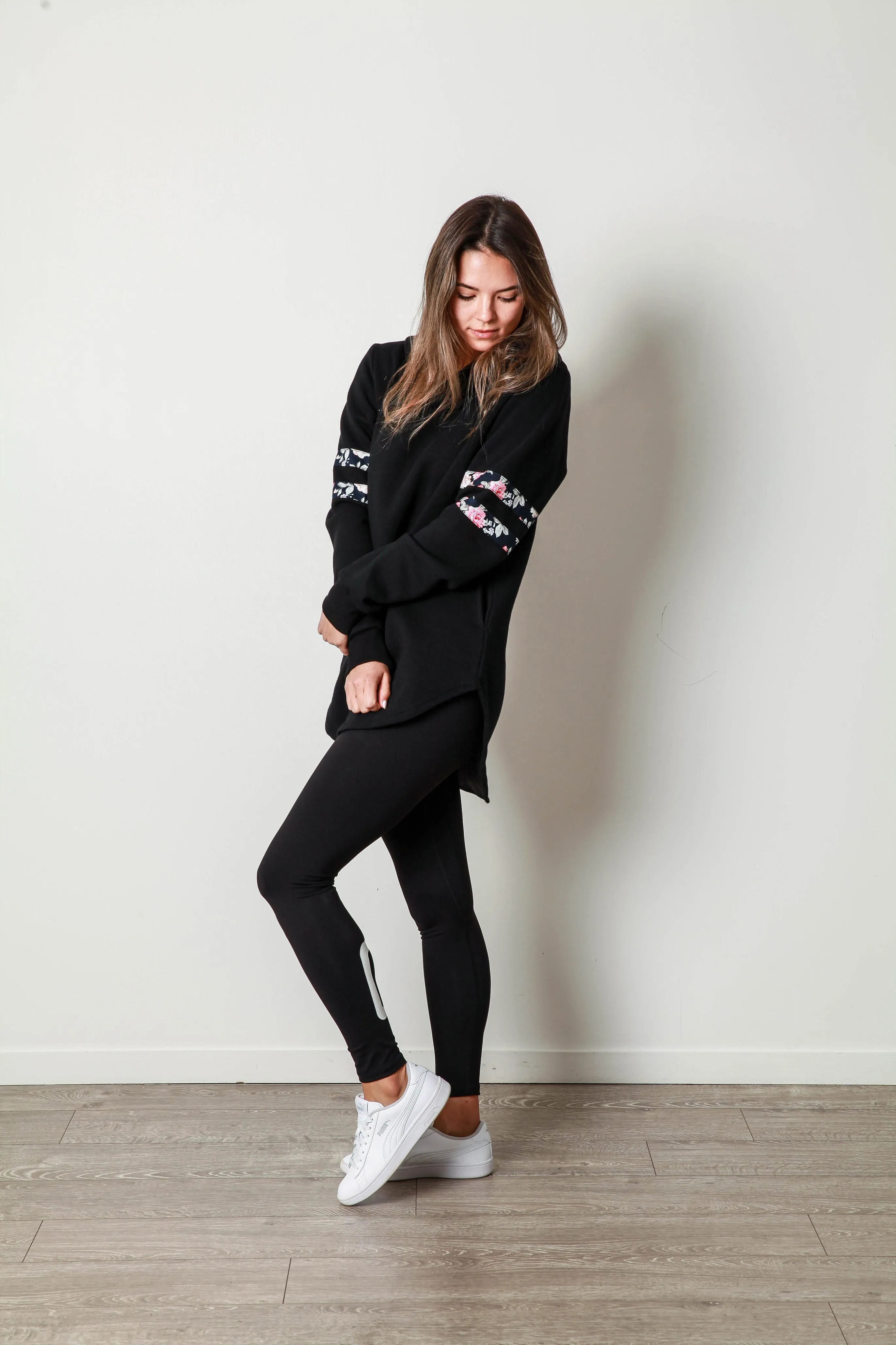 BELLA TRUE HOODY BLACK