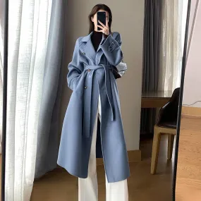 Belted Long Wool Coat