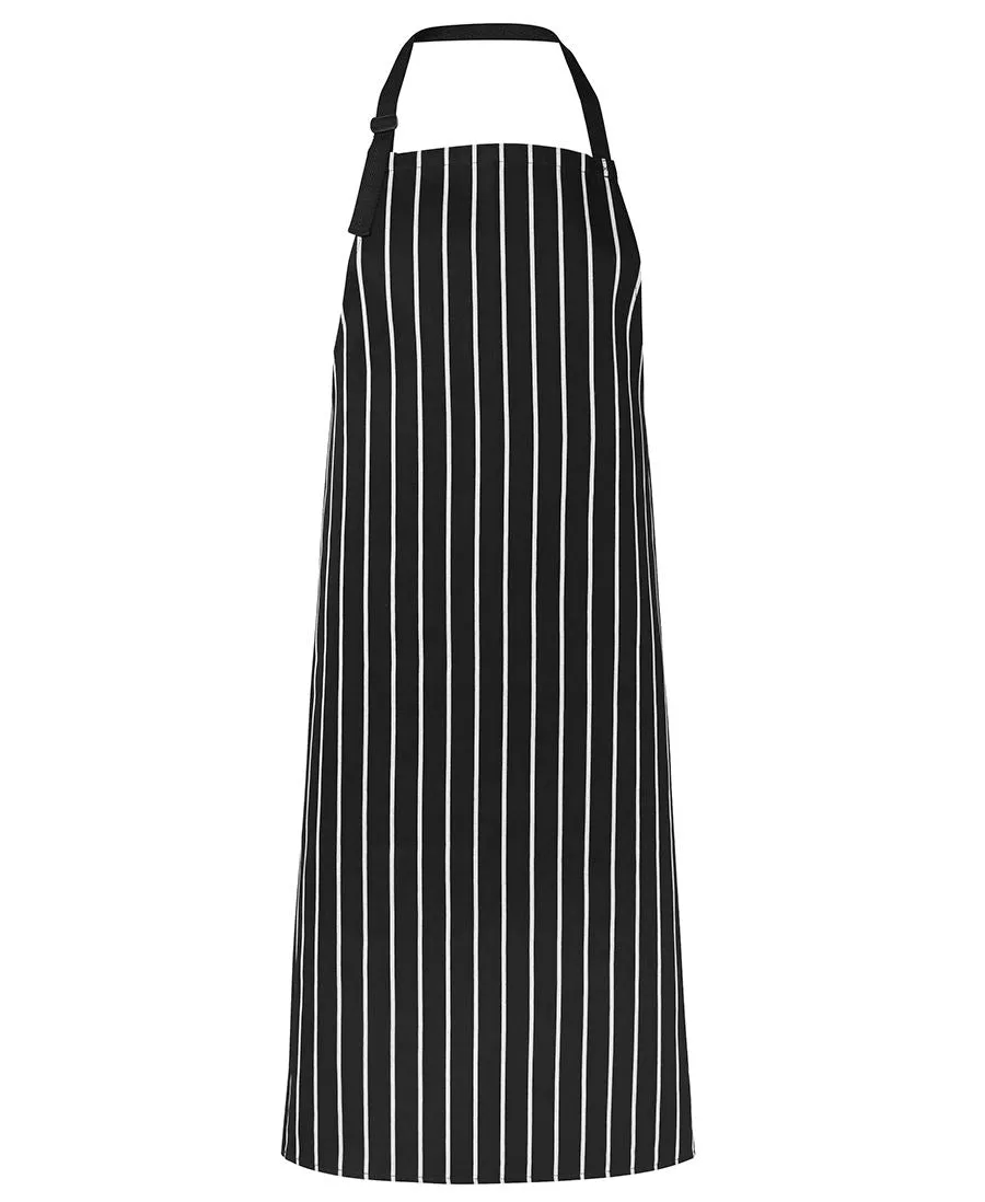 Bib Striped Apron - Without Pocket