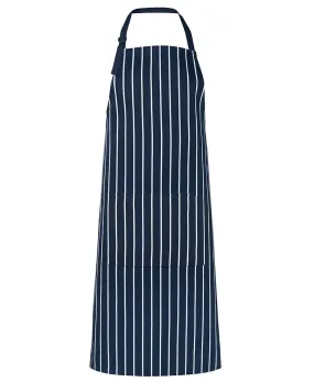 Bib Striped Apron - Without Pocket