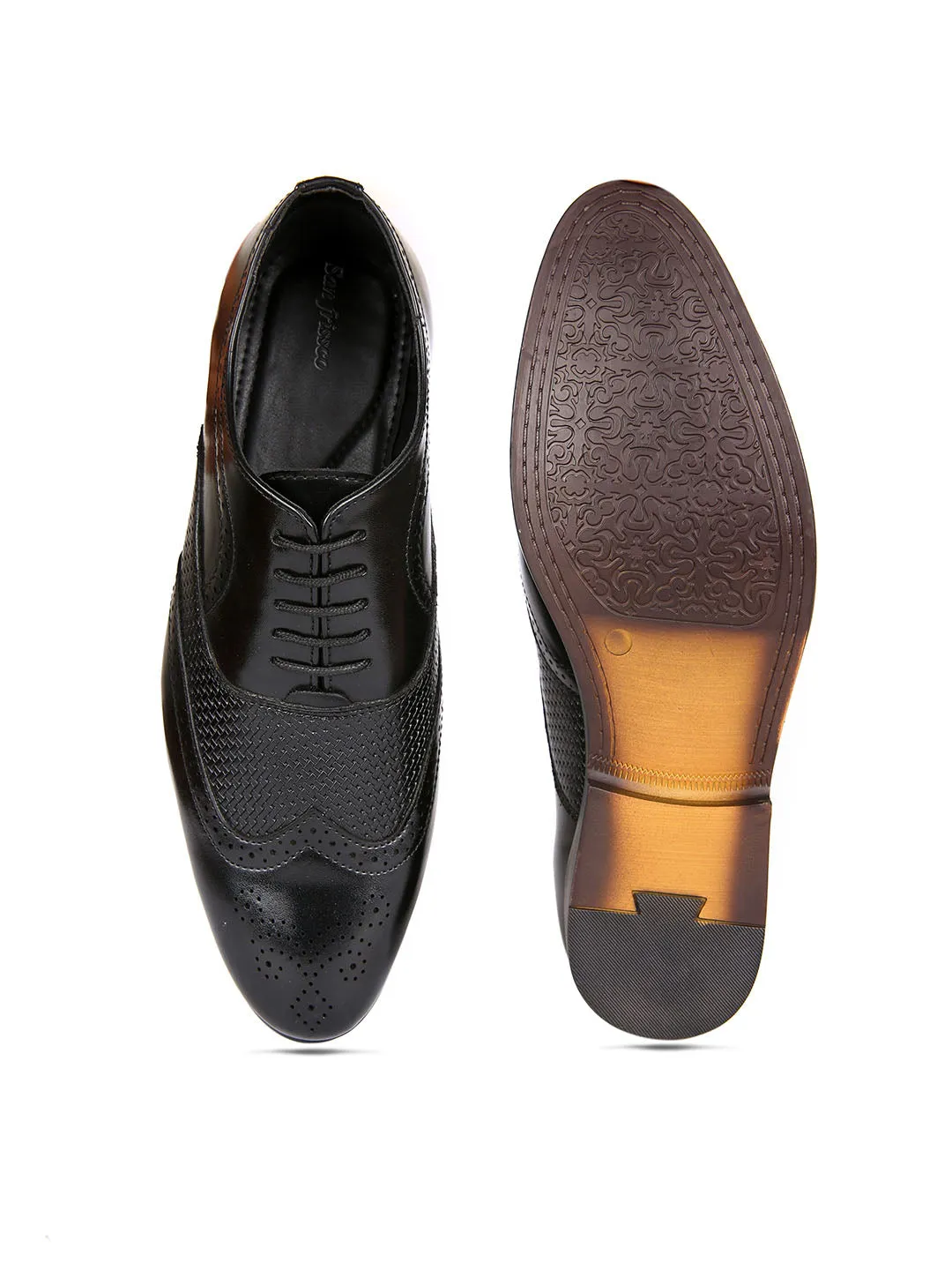 Black Formal Brogue Shoes