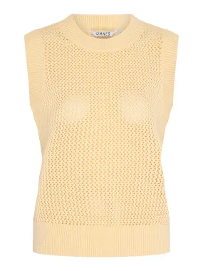 Bobbi Cotton Vest in Lemon