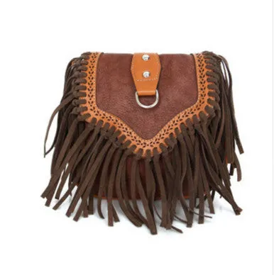 Bohemian bag Boho Free Spirit Tassel Cross Body Purse Retro Hippie Designer Women's Gypsy Fringe Bohemian Shoulder Bag