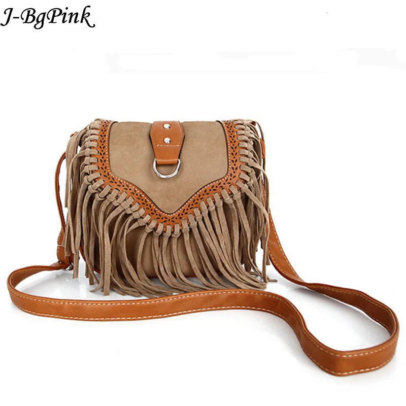 Bohemian bag Boho Free Spirit Tassel Cross Body Purse Retro Hippie Designer Women's Gypsy Fringe Bohemian Shoulder Bag