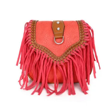 Bohemian bag Boho Free Spirit Tassel Cross Body Purse Retro Hippie Designer Women's Gypsy Fringe Bohemian Shoulder Bag