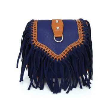 Bohemian bag Boho Free Spirit Tassel Cross Body Purse Retro Hippie Designer Women's Gypsy Fringe Bohemian Shoulder Bag