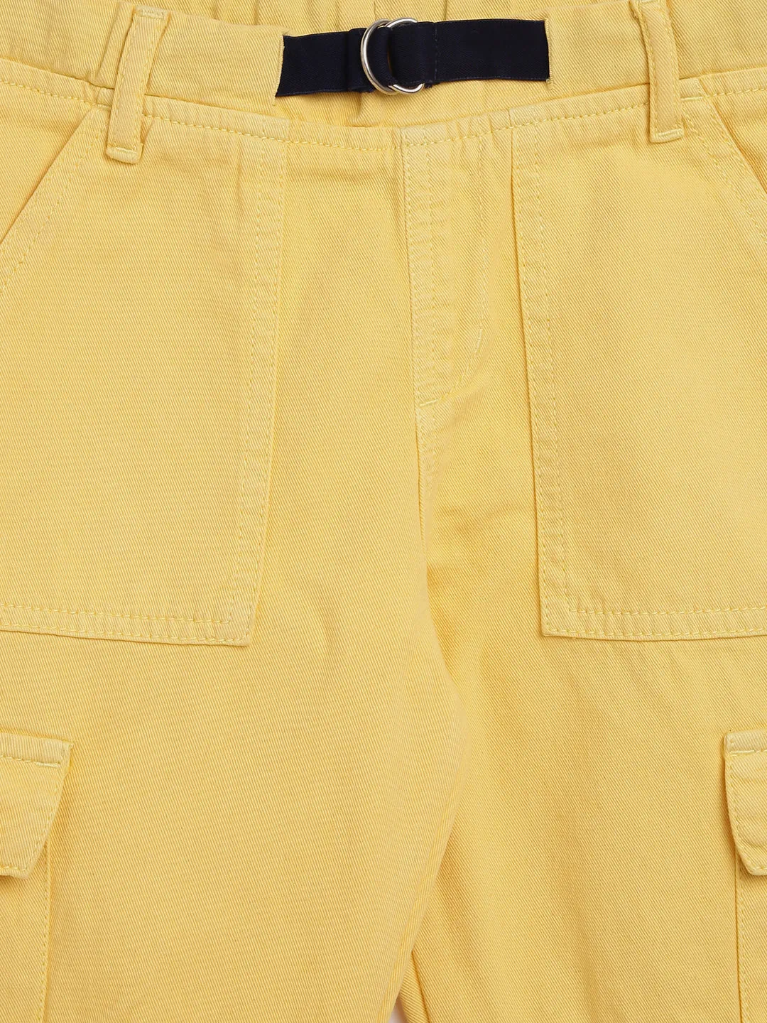 Boys Yellow Front Pockets Joggers