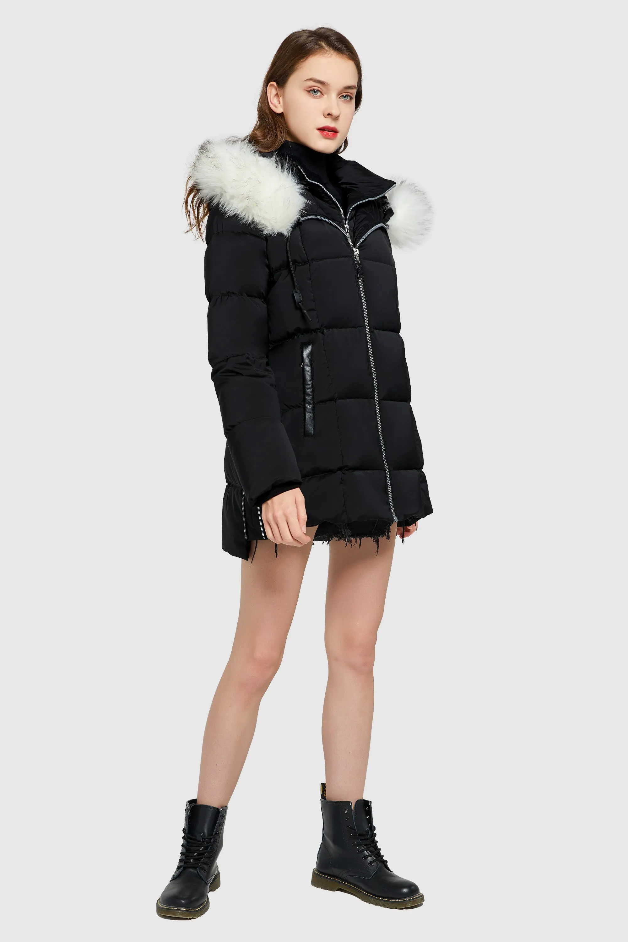 Bubble Inner Vest Hooded Puffer Jacket