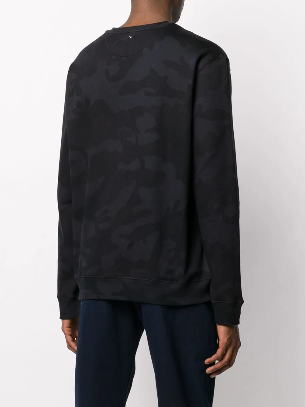 Camouflage Print Crewneck Sweatshirt