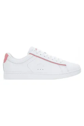 Carnaby Evo White with Pink Trim Leather Sneaker