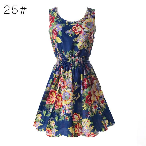 Casual Summer Chiffon Dress Women Clothes Beach Dresses