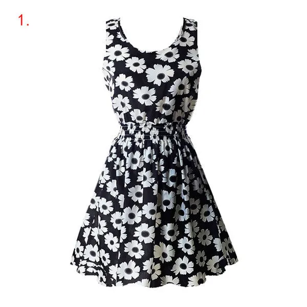 Casual Summer Chiffon Dress Women Clothes Beach Dresses