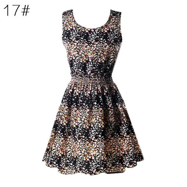 Casual Summer Chiffon Dress Women Clothes Beach Dresses