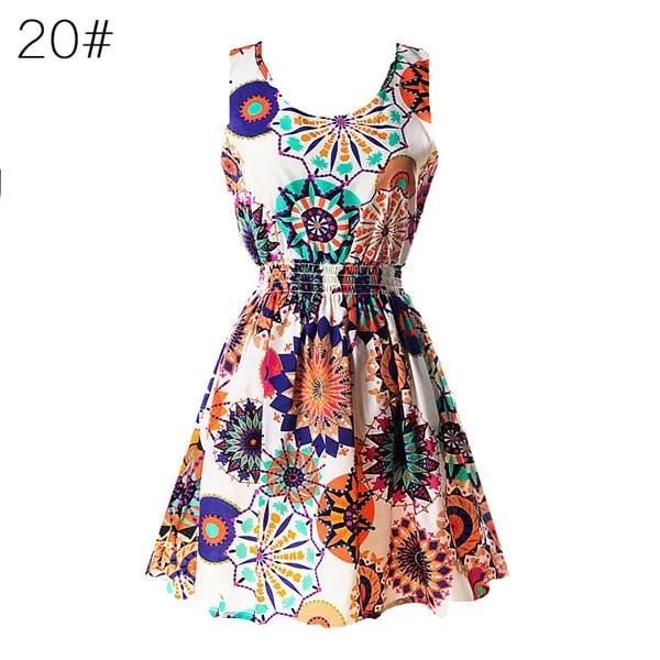 Casual Summer Chiffon Dress Women Clothes Beach Dresses