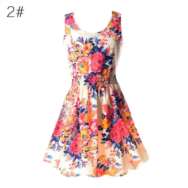 Casual Summer Chiffon Dress Women Clothes Beach Dresses