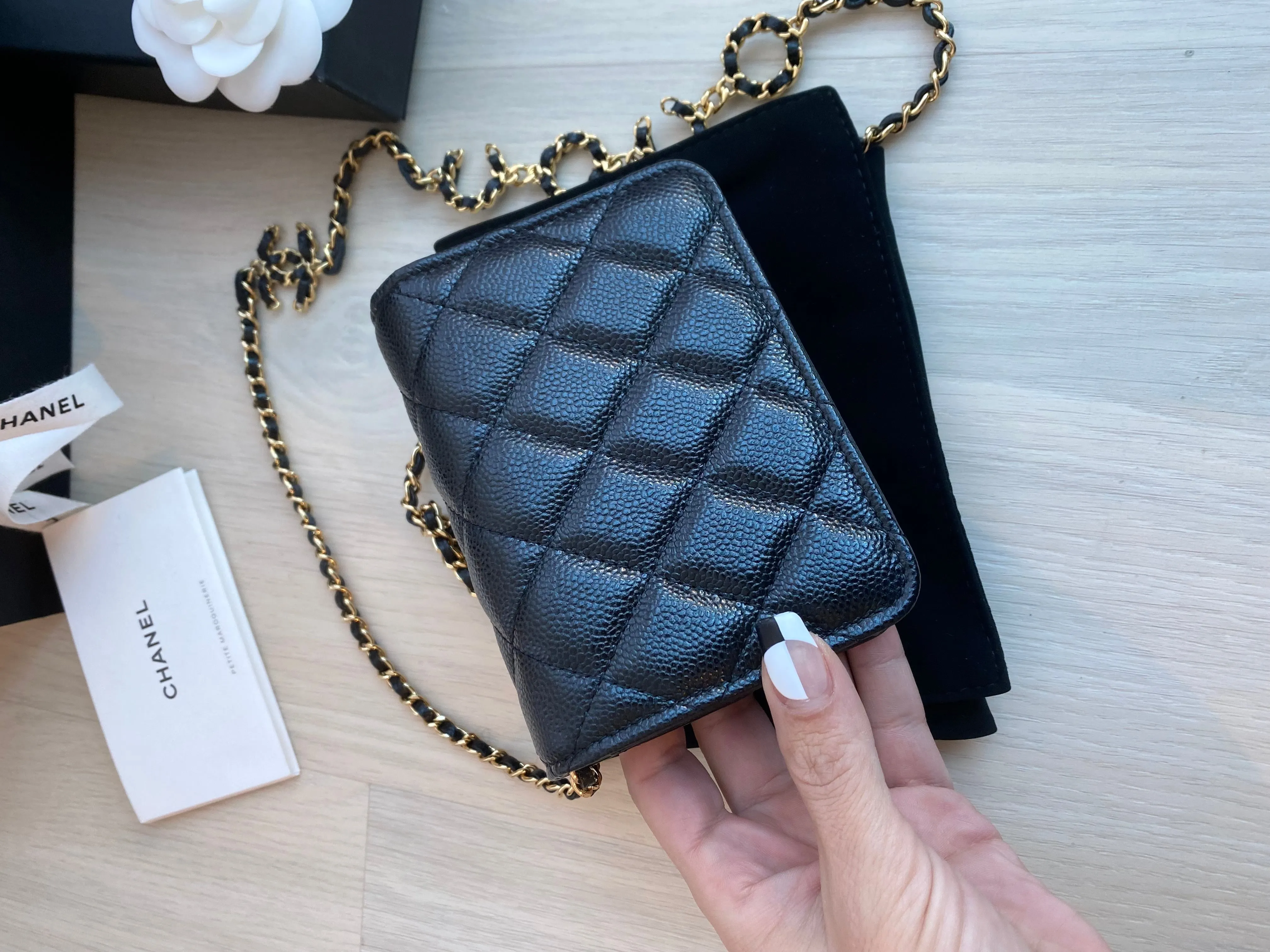 Chanel Coco Card Holder on Chain Bag