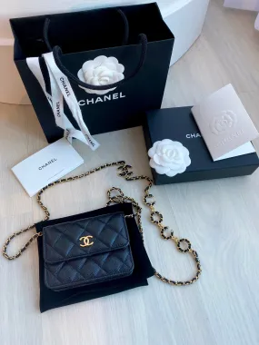 Chanel Coco Card Holder on Chain Bag