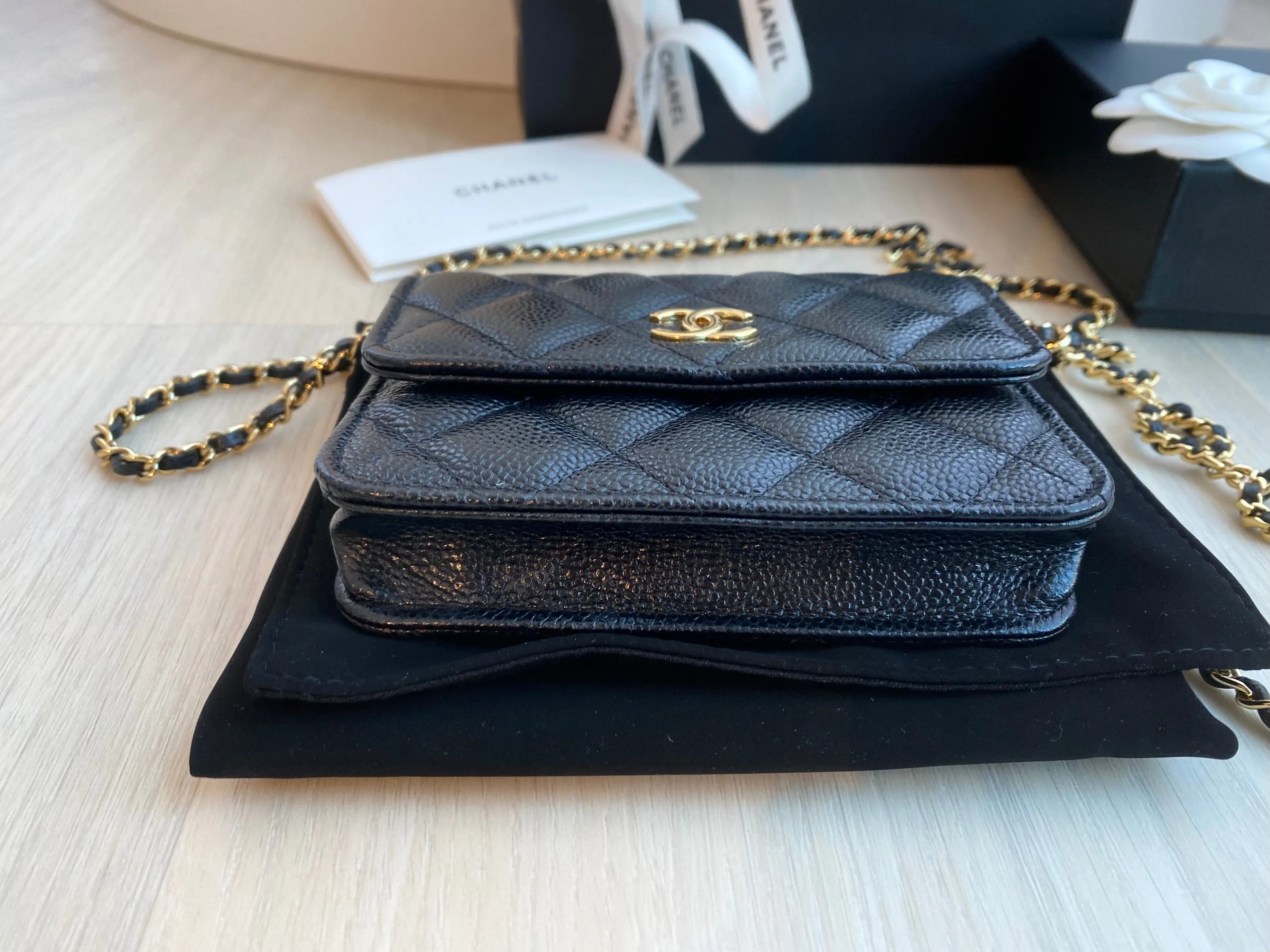 Chanel Coco Card Holder on Chain Bag