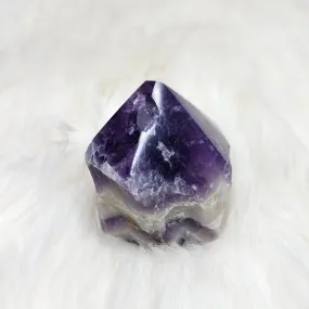 Chevron Amethyst Polished Point #1