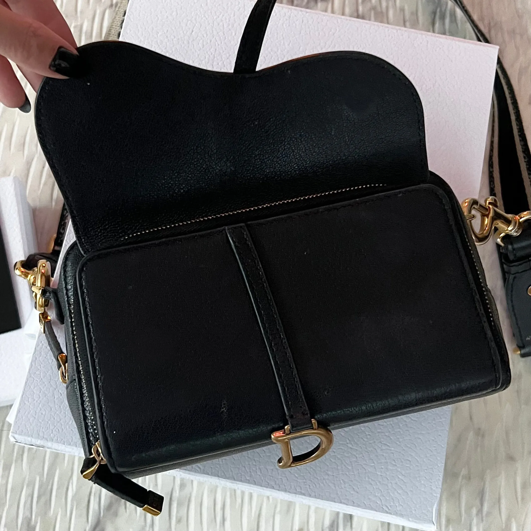 Christian Dior Saddle Double Pouch Bag