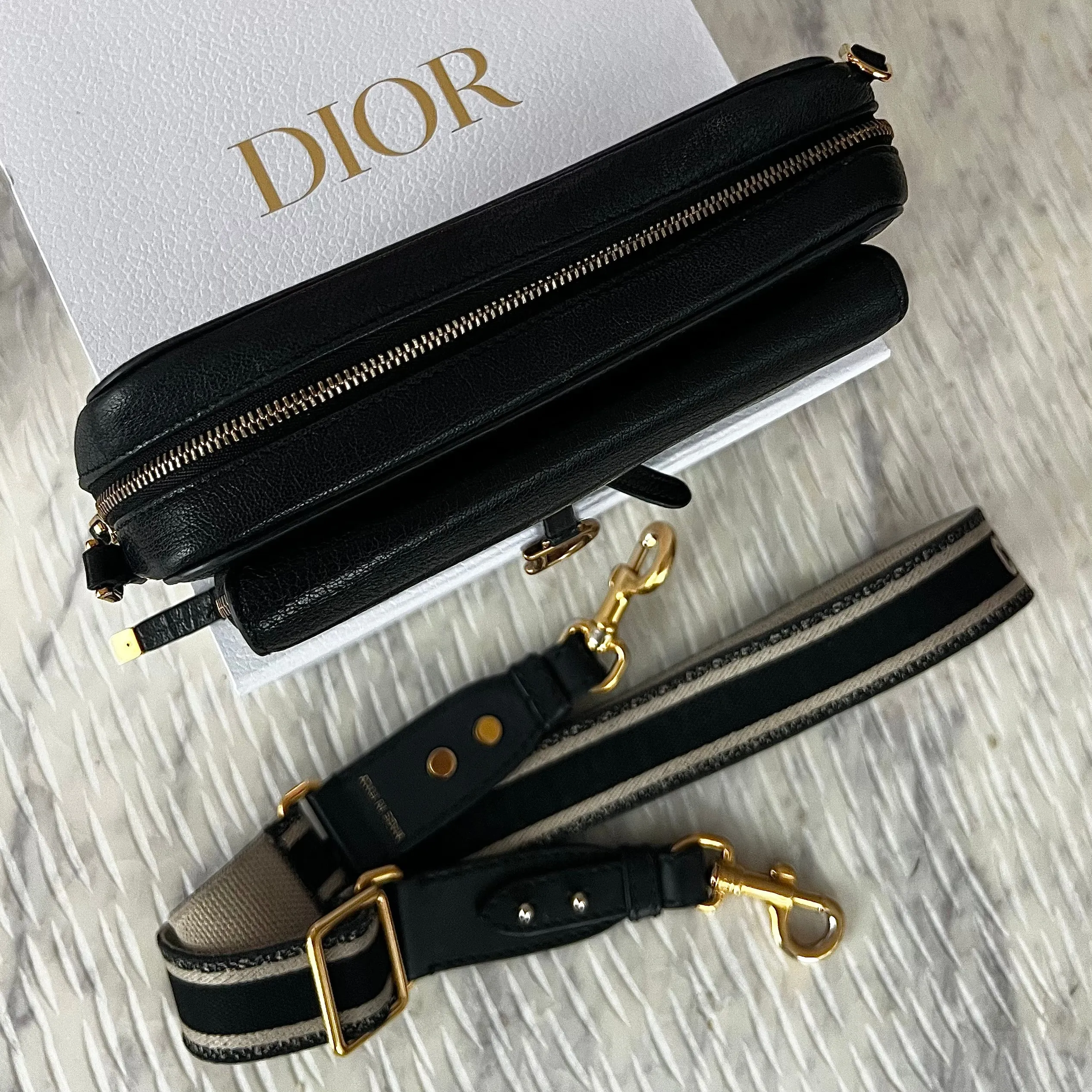 Christian Dior Saddle Double Pouch Bag