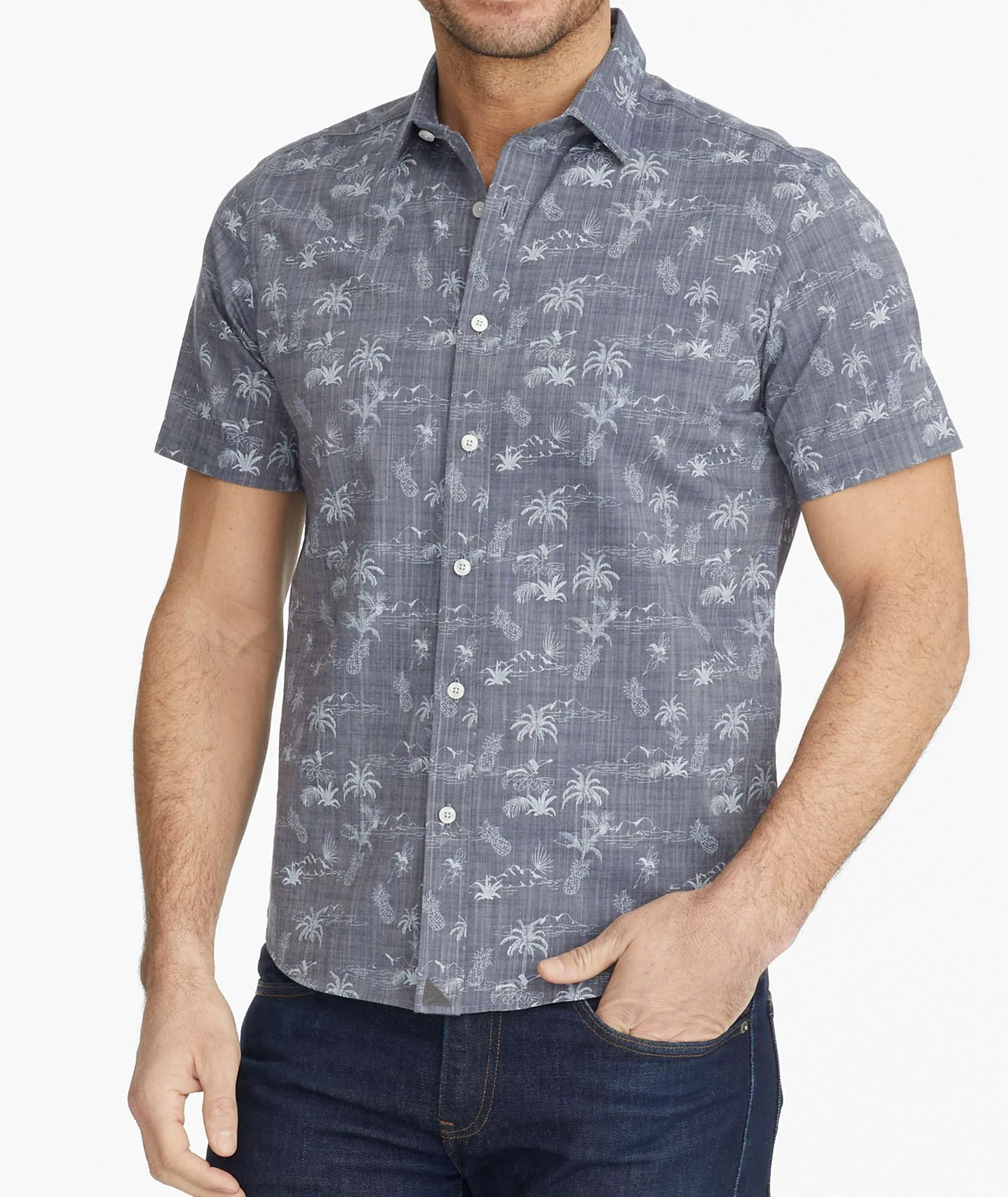 Classic Cotton Short-Sleeve Rivata Shirt