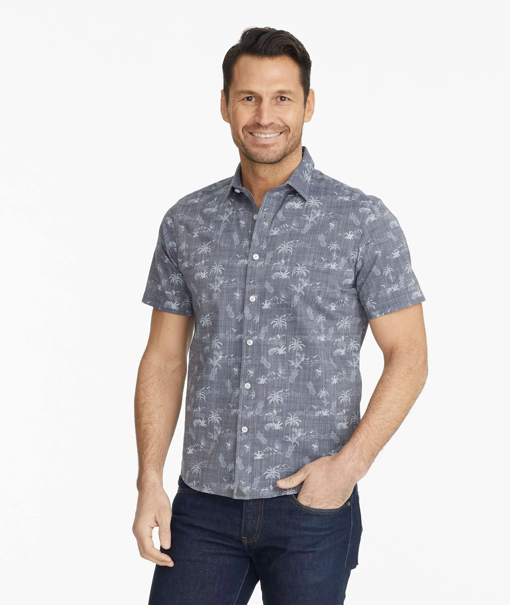 Classic Cotton Short-Sleeve Rivata Shirt